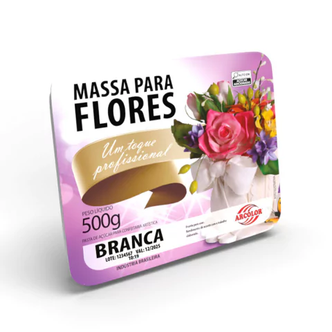 PASTA PARA FLORES BRANCA ARCOLOR 500GR