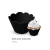 SAIA PARA CUPCAKE PLAC PRETO COM 12 UNIDADES