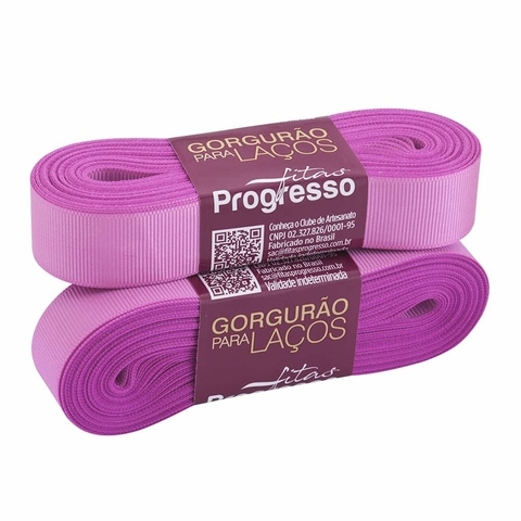 FITA GORGURÃO PROGRESSO ROSA CHICLETE 22MM X 10 METROS na internet