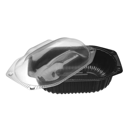 EMBALAGEM GALVANOTEK PARA FRANGO ASSADO G-100 PRETA FREEZER/MICROONDAS COM 1 UNIDADE