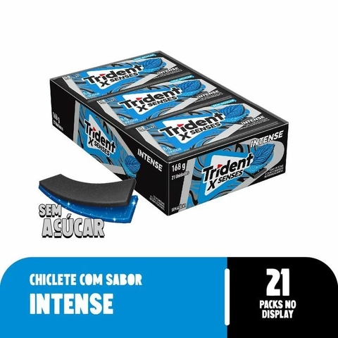 CHICLETE TRIDENT FLESH INTENSE COM 21 UNIDADES 168GR