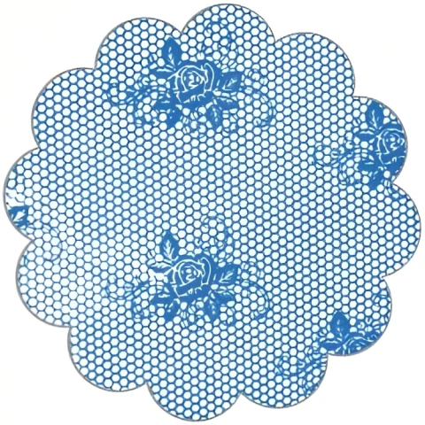 FUNDO LUCKYFEST DECORADO RENDADO AZUL ESCURO Nº 9 COM 100 UNIDADES