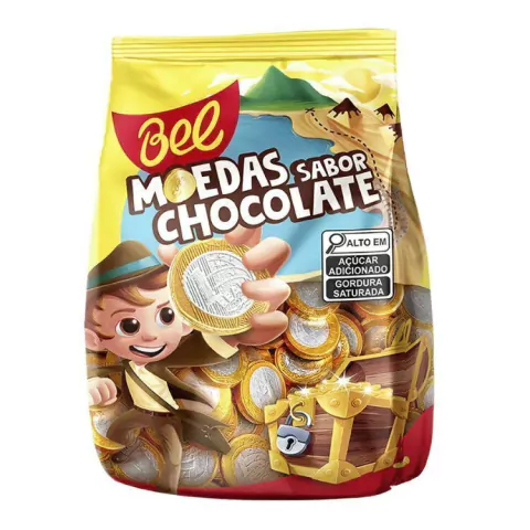 MOEDAS SABOR CHOCOLATE 500G BEL