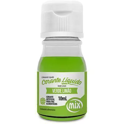 CORANTE MIX LÍQUIDO VERDE LIMÃO 10ML