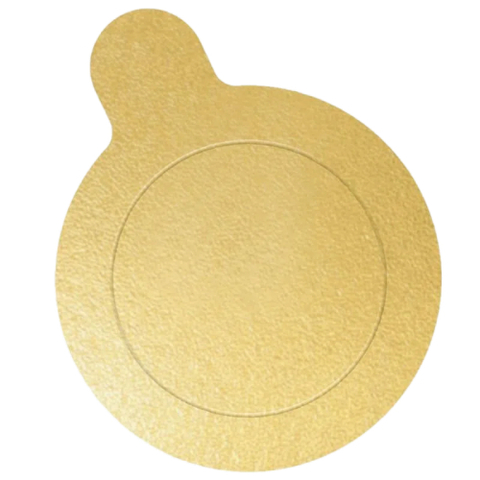 BASE REDONDA ULTRAFEST PARA DOCE OURO 10CM COM 20 UNIDADES