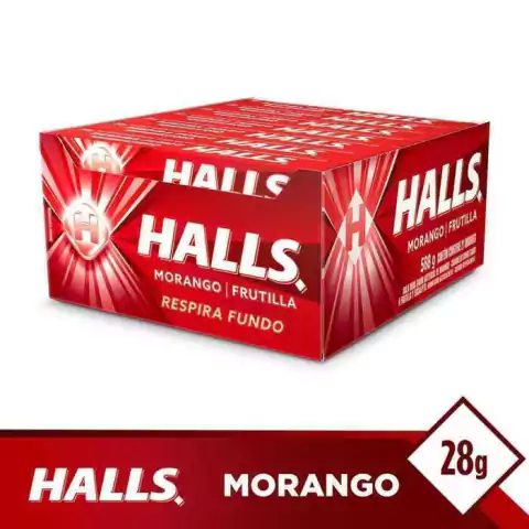 DROPS HALLS MDLZ MORANGO C/21 UNIDADES