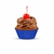 FORMA ULTRAFEST FORNEÁVEL PARA MINI CUPCAKE AZUL ROYAL COM 54 UNIDADES