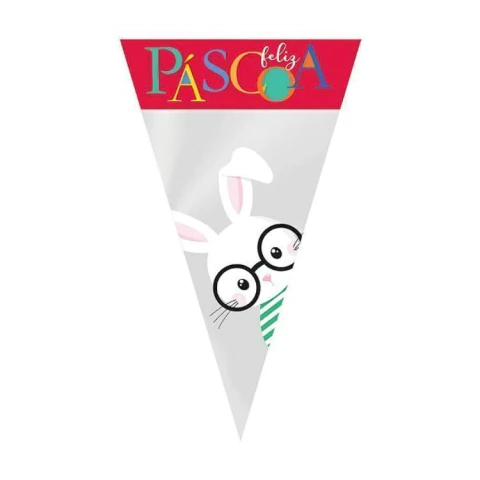 CONE CROMUS PASCOA CORES COM 50 UNIDADES