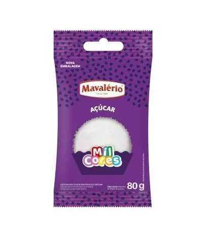 AÇÚCAR MAVALÉRIO BRANCO 80GR