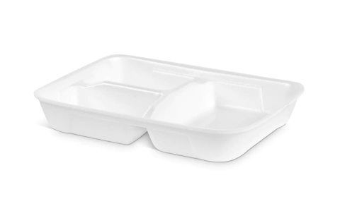 MARMITA ISOPOR FIBRAFORM HF-90/3 RASA COM 3 DIVISÓRIAS 10 UNIDADES