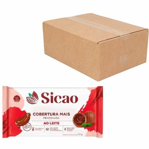 COBERTURA SICAO MAIS AO LEITE 2,100KG CAIXA COM 5 UNIDADES