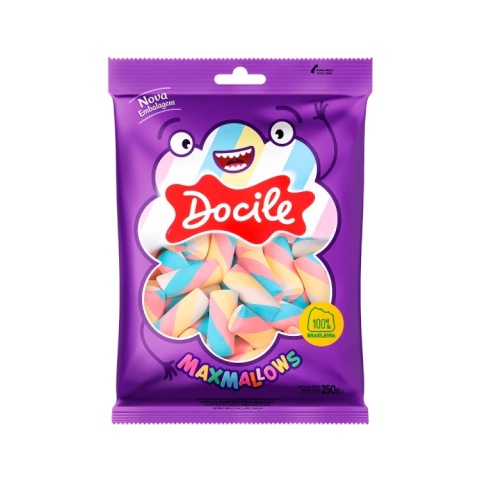 MARSHMALLOW DOCILE MAXMALLOWS TUBO TORÇÃO 250GR - comprar online