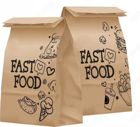 SACO SOS EMBALEBEM GRANDE FAST FOOD COM 250 UNIDADES 78CM X 44CM