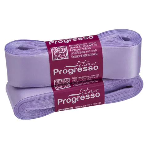 FITA DE CETIM PROGRESSO LILÁS 38MM X 10 METROS na internet