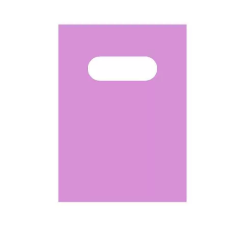 SACOLA BOCA DE PALHAÇO 16CM X 21,5CM LILÁS PACOTE COM 25 UNIDADES