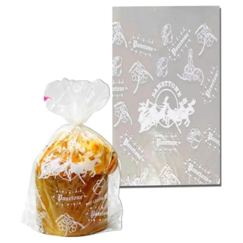 SACO PARA PANETONE DE 100GR COM 100 UNIDADES