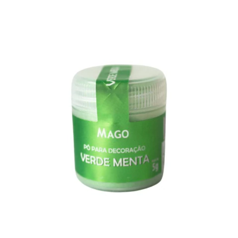 PÓ PARA DECORAÇÃO MAGO VERDE MENTA 5GR