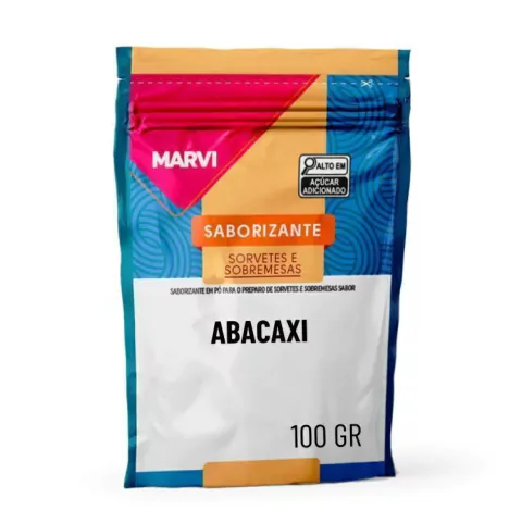 BASE PARA SORVETE ABACAXI MARVI 100GR