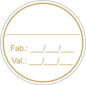 ETIQUETA ADESIVA REDONDA FAB/VAL LUCKY FEST C/100 UNIDADES