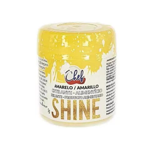 PÓ DECORAÇÃO ICEBERG SHINE EM PÓ AMARELO 5G