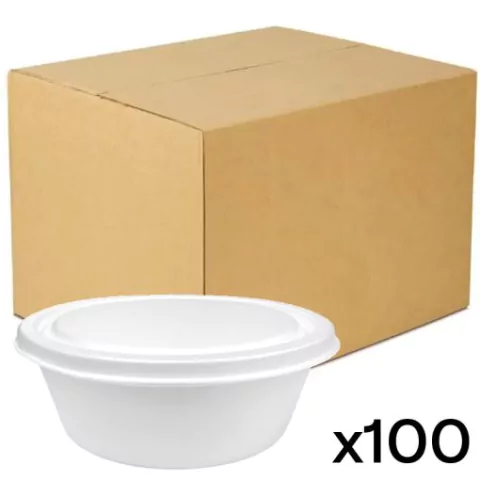 MARMITEX FIBRAFORM GRANDE FM110 DE ISOPOR 1100ML COM TAMPA COM 100 UNIDADES