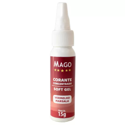 CORANTE MAGO SOFT GEL VERMELHO MARSALA 15GR
