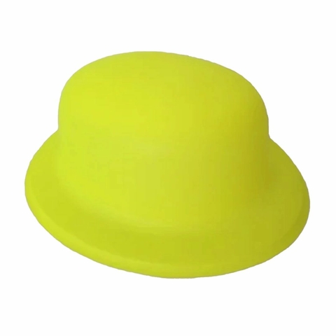 CHAPEU PLASTICO COQUINHO NEON AMARELO