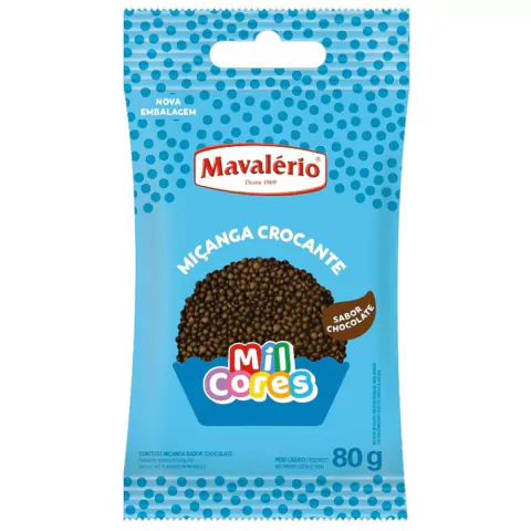 CONFEITO MIÇANGA MAVALÉRIO SABOR CHOCOLATE 80GR
