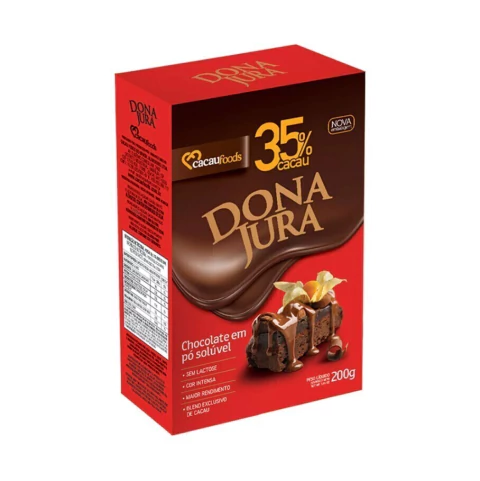 CHOCOLATE EM PÓ DONA JURA 35% 200GR