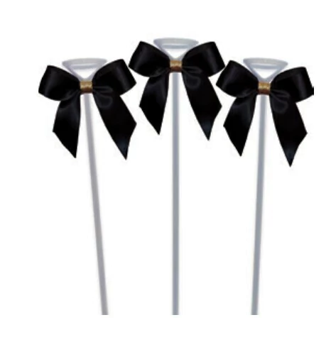 TOPO DE BOLO LAÇO PRETO