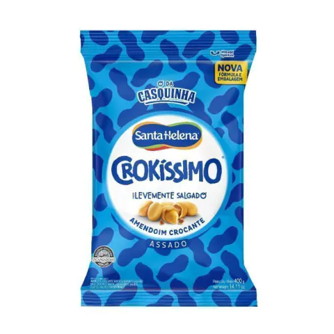 SANTA HELENA CROKÍSSIMO AMENDOIM CROCANTE LEVEMENTE SALGADO 400Gr