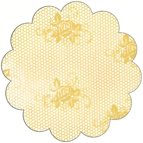 FUNDO LUCKYFEST DECORADO RENDADO OURO Nº 9 COM 100 UNIDADES