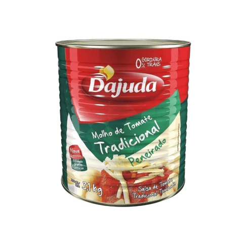 MOLHO PRONTO PENEIRADO DAJUDA 3,100KG - Lia Embalagens