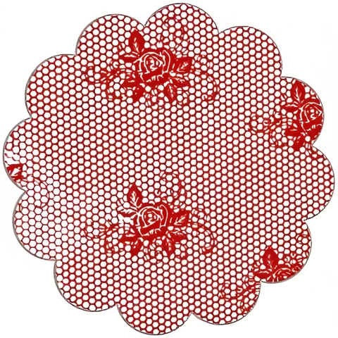 FUNDO LUCKYFEST DECORADO RENDADO VERMELHO Nº 7 COM 100 UNIDADES