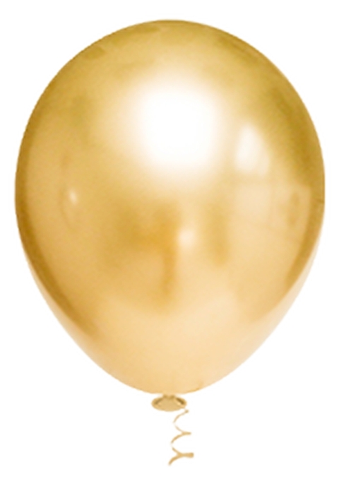 BALÃO PIC PIC OURO PLATINO Nº5 COM 25 UNIDADES