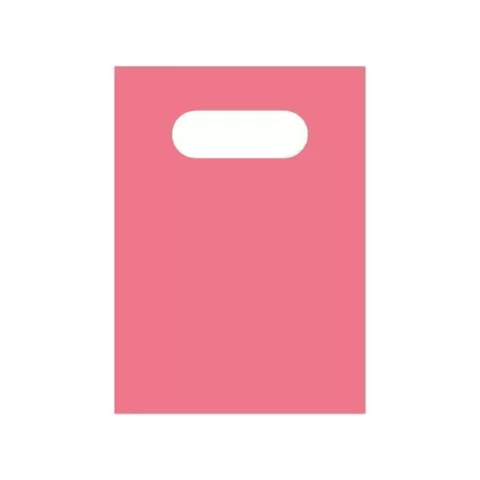 SACOLA BOCA DE PALHAÇO 40CM X 50CM ROSA PACOTE COM 37 UNIDADES