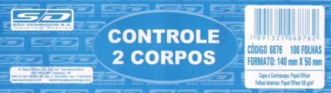 CONTROLE 2 CORPOS S.D COM 100 FOLHAS