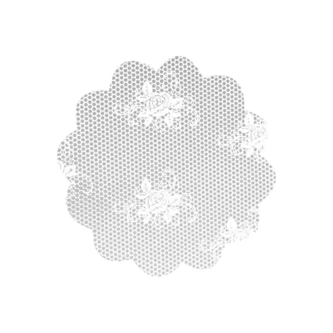 FUNDO LUCKYFEST DECORADO RENDADO BRANCO Nº 9 COM 100 UNIDADES