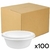MARMITEX FIBRAFORM MÉDIA FM75 DE ISOPOR 750ML COM TAMPA COM 100 UNIDADES