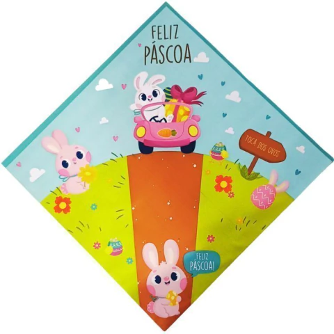 EXPRESS CARBER 24CM X 24CM CAMINHO DA PASCOA AZUL COM 2 UNIDADES