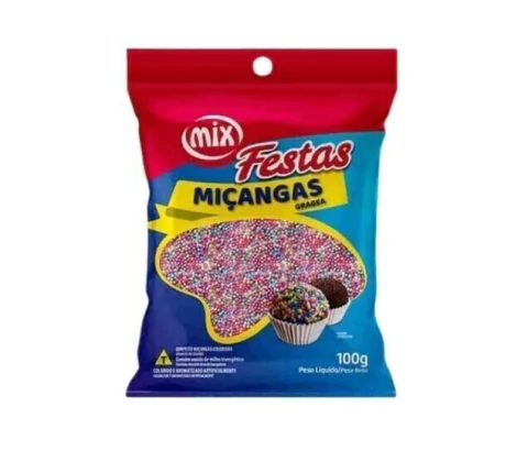 CONFEITO MIÇANGA MIX 8 CORES 100GR