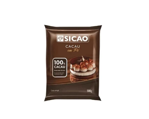 CACAU EM PÓ SICAO 100% 500GR