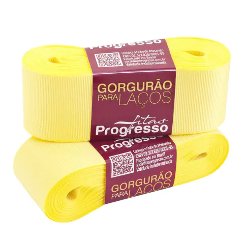 FITA GORGURÃO PROGRESSO AMARELO CANÁRIO 38MM X 10 METROS na internet