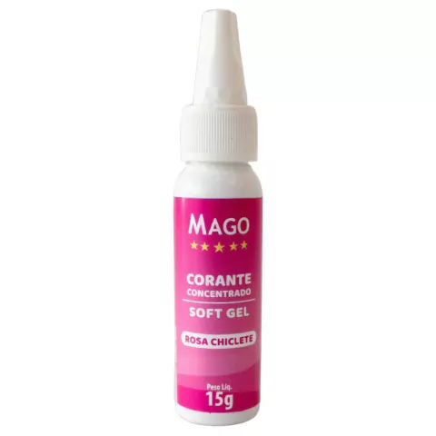 CORANTE MAGO SOFT GEL ROSA CHICLETE 15GR