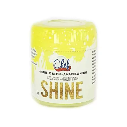 GLITTER ICEBERG SHINE EM PÓ AMARELO NEON 5G