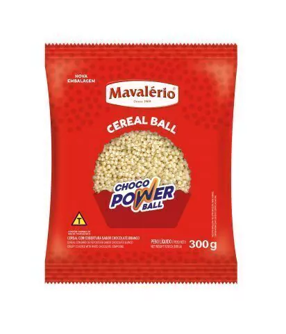 CEREAL CHOCO POWER BALL MICRO BRANCO 300GR