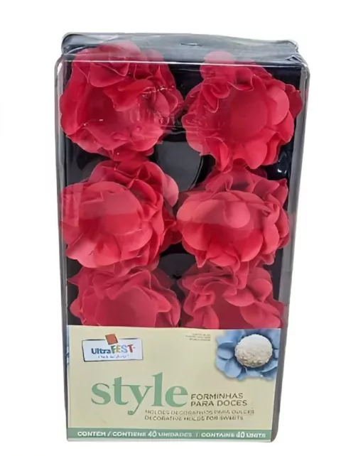 FORMA ULTRAFEST STYLE VERMELHA COM 40 UNIDADES