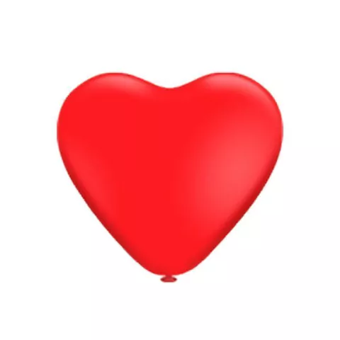 BALÃO PIC PIC CORAÇÃO VERMELHO Nº6 COM 50 UNIDADES