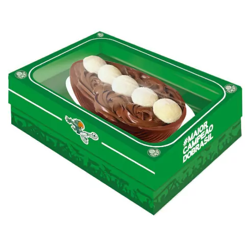 CAIXA FESTCOLOR PARA OVO PALMEIRAS 3 EM 1 250GR/350GR/500GR 1 UNIDADE
