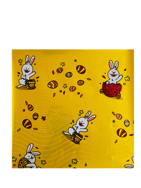 POLI LUCKYFEST 19,5CM X 20CM PETECA VIVA PASCOA C/100 UNIDADES